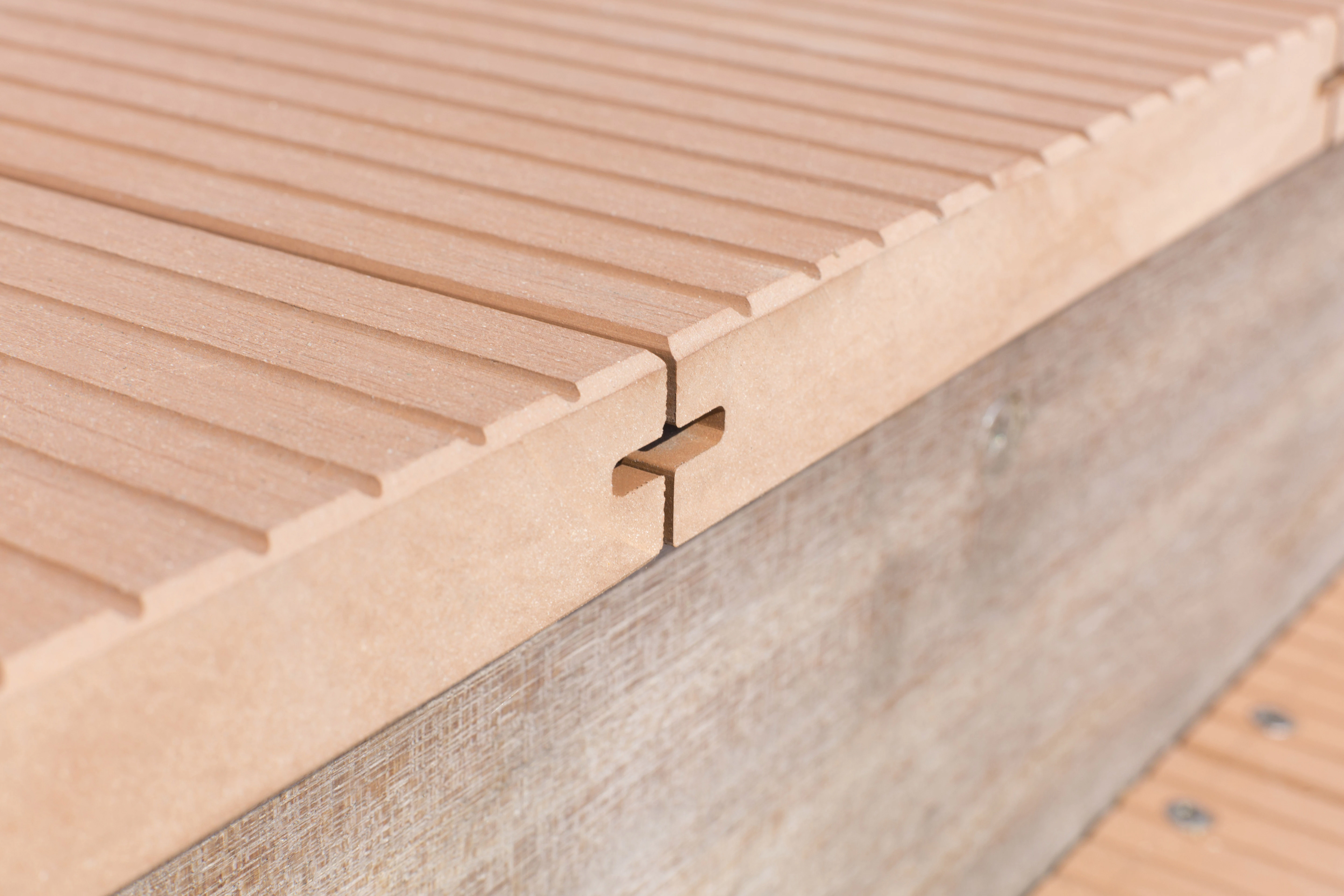 CarpGarant Vlonderplank Composiet 2.3 x 14 cm (23 x 140 mm) Massief Bruin - Lengte 400 cm - Afbeelding 3